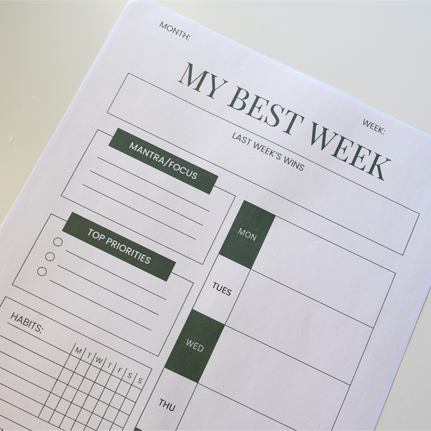 It Girl Weekly Planner